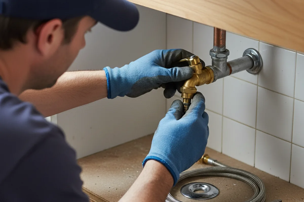 Shutoff valve and fitting work during Emergency Plumbing in New Preston Marble Dale